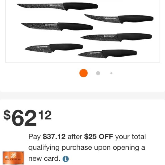 12pc Granitestone Nutri Blade Kitchen Knife Set - Picture 3 of 4